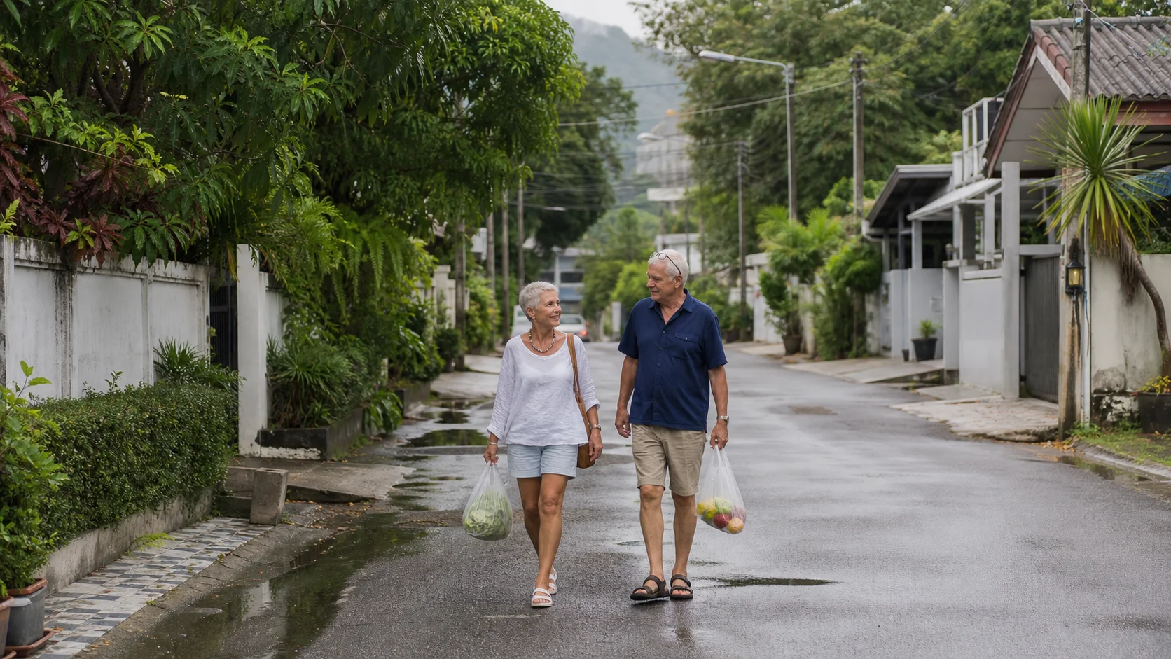 Phuket coast and developed service base beside the Andaman Sea