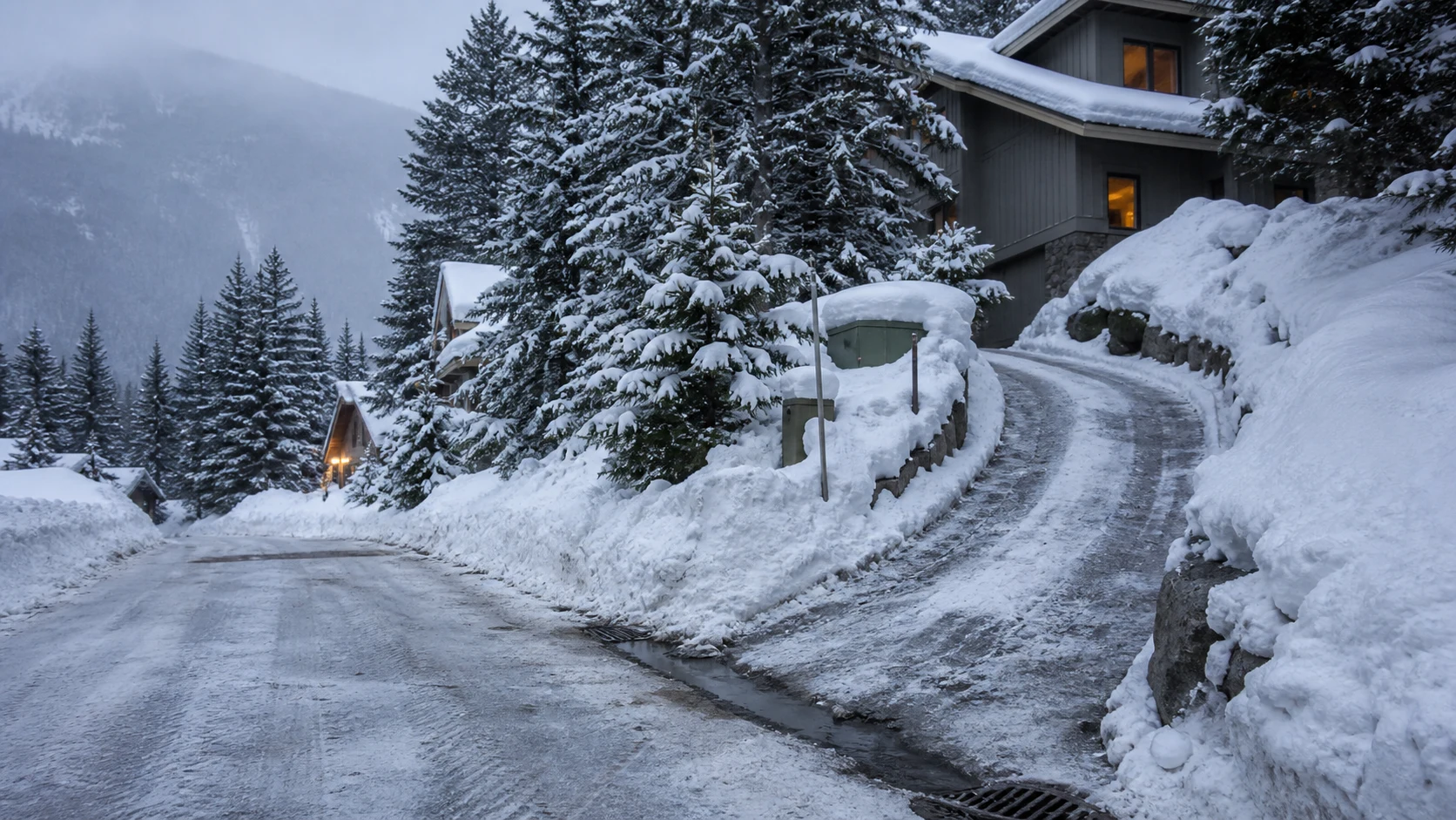 Whistler buildings and access during winter conditions